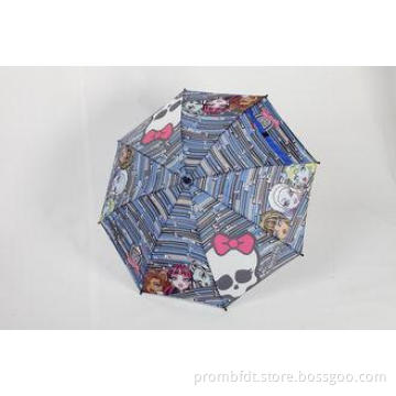 Colorful Kids Parasol Umbrellas / Hand Open Umbrella For Su